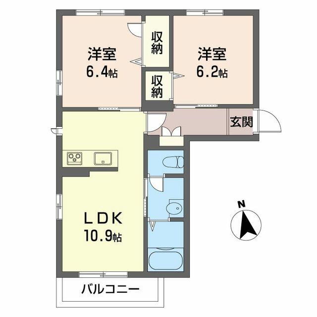 シャトー　シエル ００１０１ 2LDKの画像
