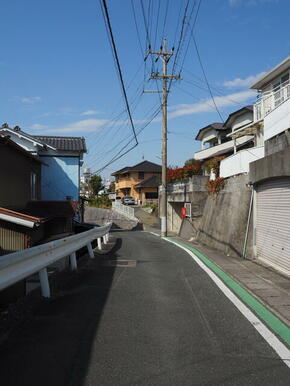 前面道路より西向き撮影