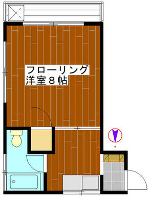 六本木徒歩圏内の１Ｋの部屋のご紹介です。