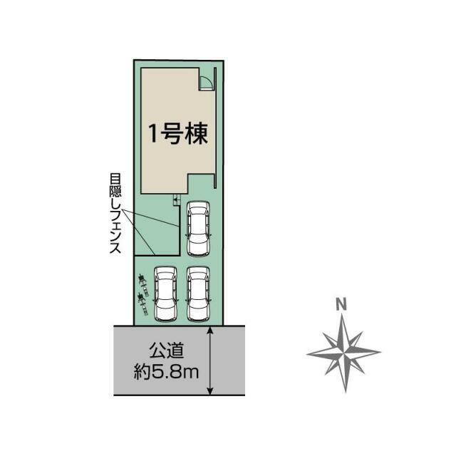 岩倉市石仏町天王1棟 区画図