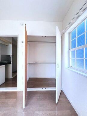 収納力のあるクローゼット