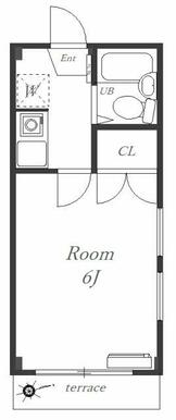 バス・トイレ別の1K