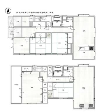 参考間取り図です。現況と異なる場合は現況を優先いたします。」