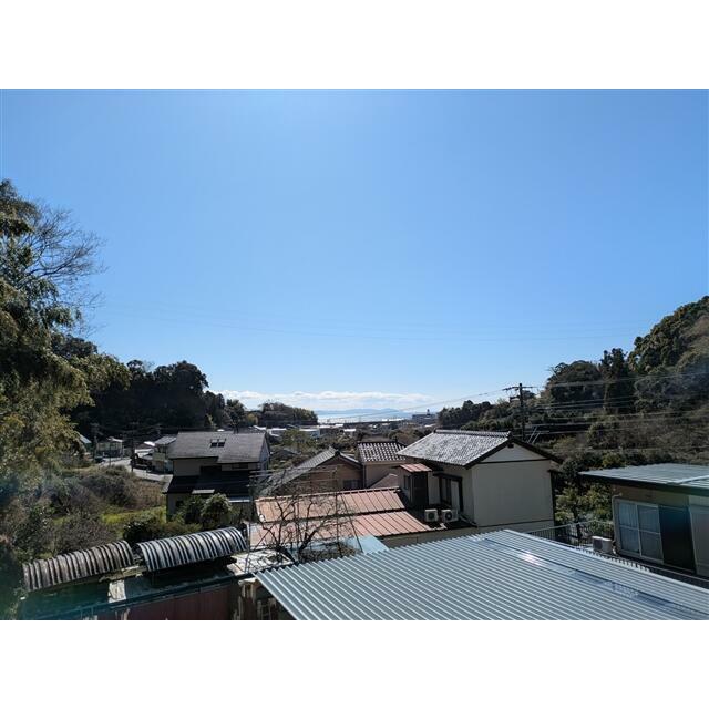 駿河湾が見えます。
