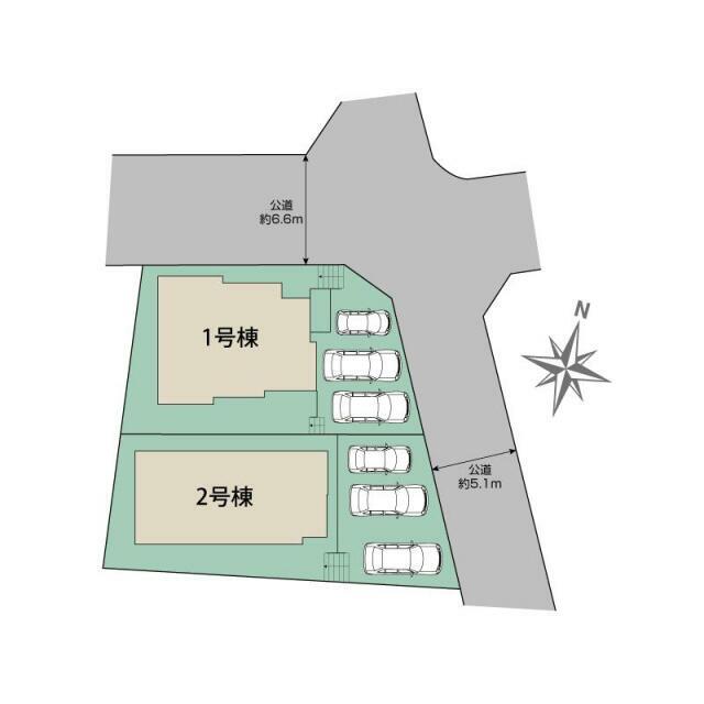 大野城市南ケ丘5丁目2棟 区画図