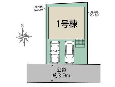 千葉市花見川区長作台1丁目1棟 区画図