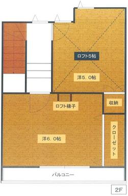 ２階部分　間取り