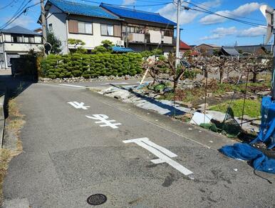 西側接道道路