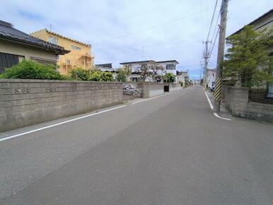 南東側前面道路の様子