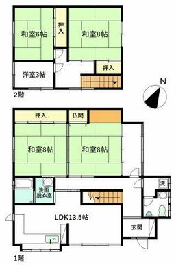 蜷川小学校まで360ｍのファミリー向け5ＬＤＫ！