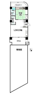 驚きの間取り。マンション１Ｆならでは