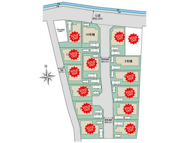 日野市宮15棟 区画図
