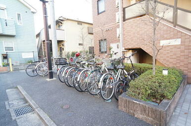 自転車置き場あります☆