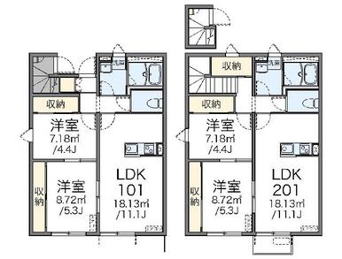 代表的な間取のため実際の間取とは異なる場合があります