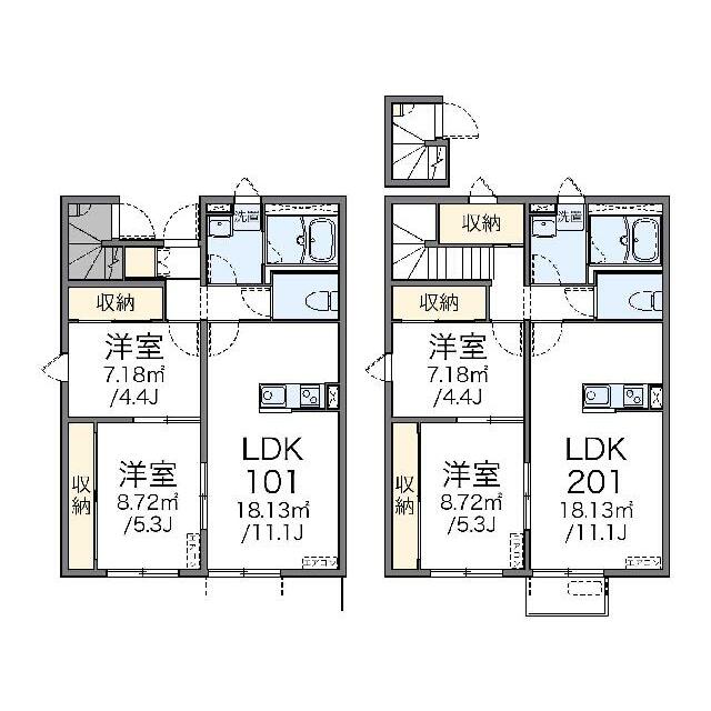 代表的な間取のため実際の間取とは異なる場合があります
