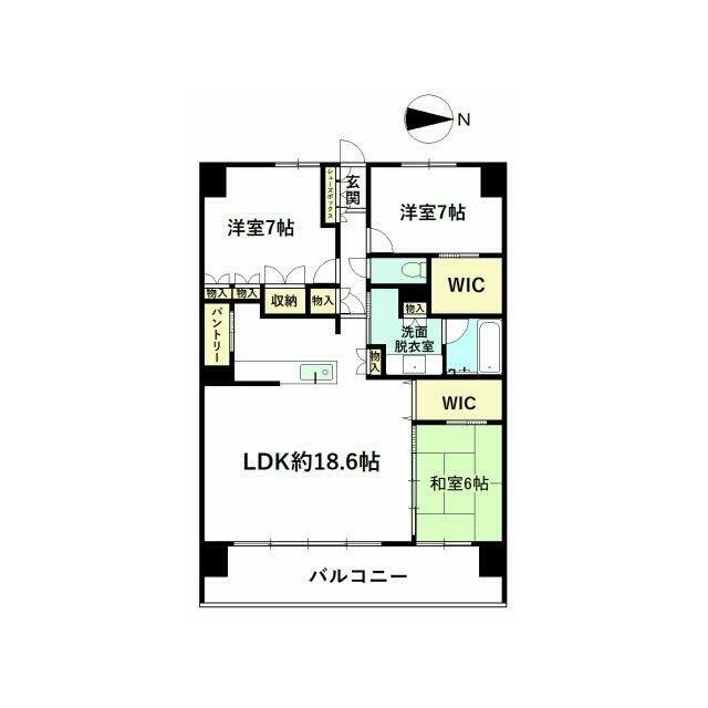 富山市中心部の3LDK！