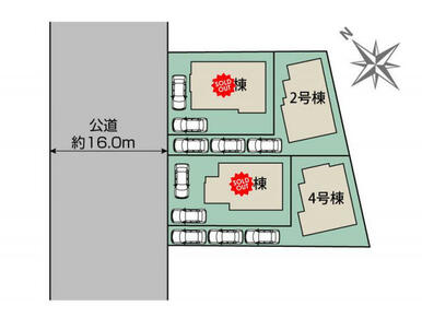 町田市木曽西3丁目3期4棟 区画図