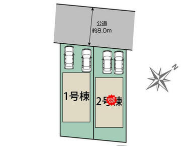 札幌市西区山の手6条5丁目2棟 区画図