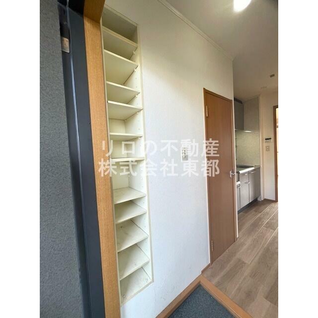 下駄箱付なので、玄関はいつでもスッキリ片付きますね☆
