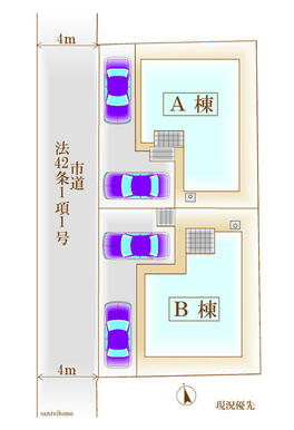 【全体配置図】　全２棟