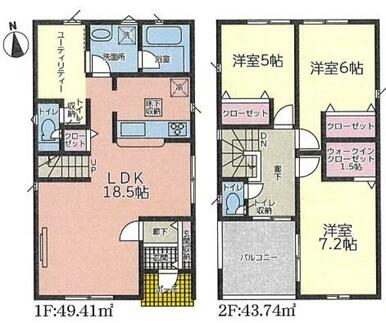 ４号棟　間取図　３ＬＤＫ