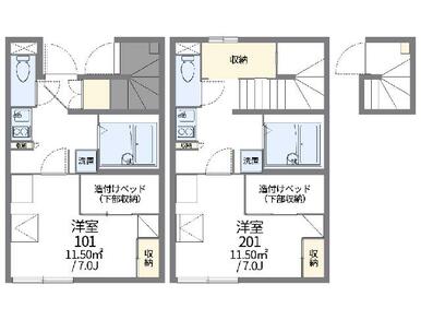 代表的な間取のため実際の間取とは異なる場合があります