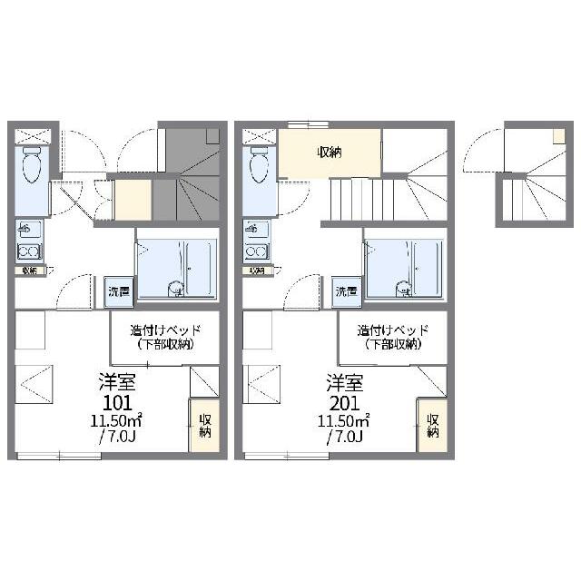 代表的な間取のため実際の間取とは異なる場合があります