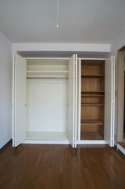壁一面の大きな収納が魅力のお部屋です！