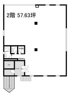 ２階間取り図（約５７坪）