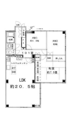 １階平面図　３ＬＤＫ８３．２７㎡