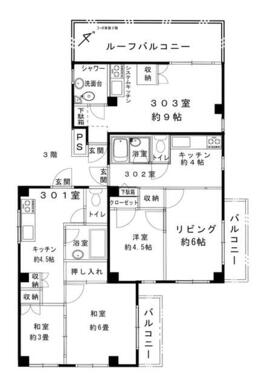 ３階平面図