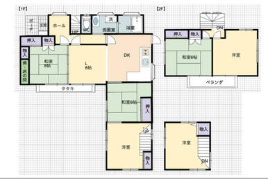 大家族に嬉しい６ＬＤＫ！くつろぎのリビングの隣に、さらにくつろげる和室。