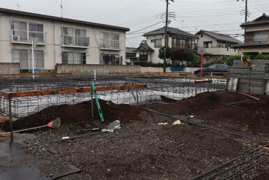 現地写真（基礎工事中）
