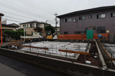 現地写真（基礎工事中）