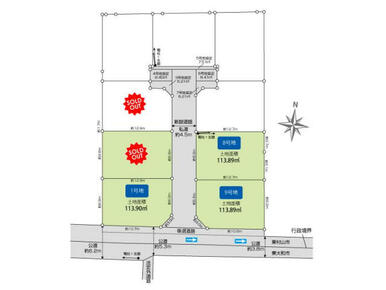 東村山市富士見町3丁目9区画 区画図