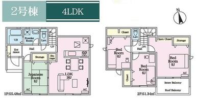 ２号棟　間取り図