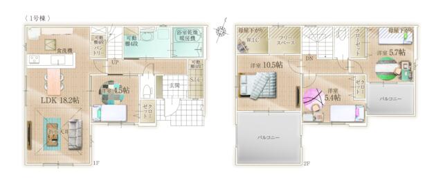 物件画像 宗像市 青葉台２丁目 (赤間駅) 2階建 4LDK