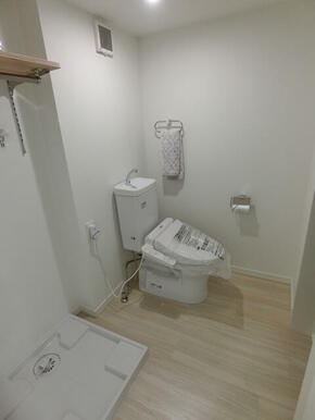 ゆったり快適なアメリカンタイプ脱衣スペース