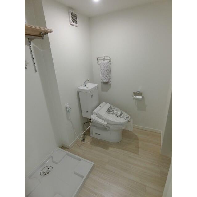 ゆったり快適なアメリカンタイプ脱衣スペース