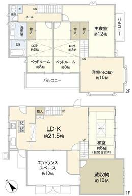 多用途のエントランススペース、蔵収納、ロフト付き居宅など見所満載♪