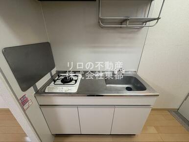 1口ガスコンロ設置済！お引越し後すぐにお料理できます☆