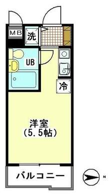最上階東向きのお部屋です！