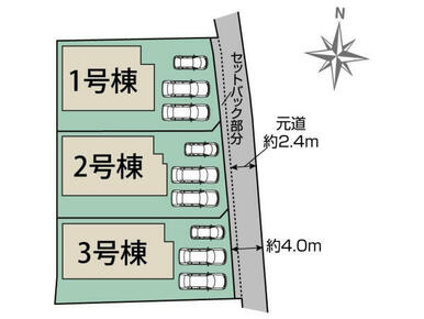 清須市西田中城下3棟 区画図