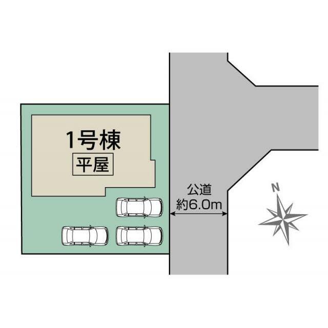 磐田市東新町2丁目1棟 区画図