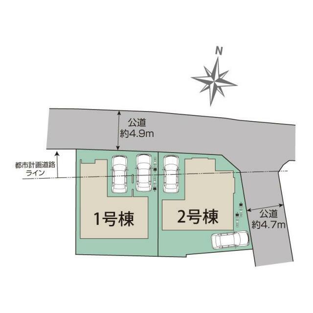 宇都宮市清住3丁目2棟 区画図