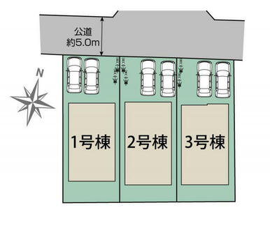宇都宮市平松本町3棟 区画図