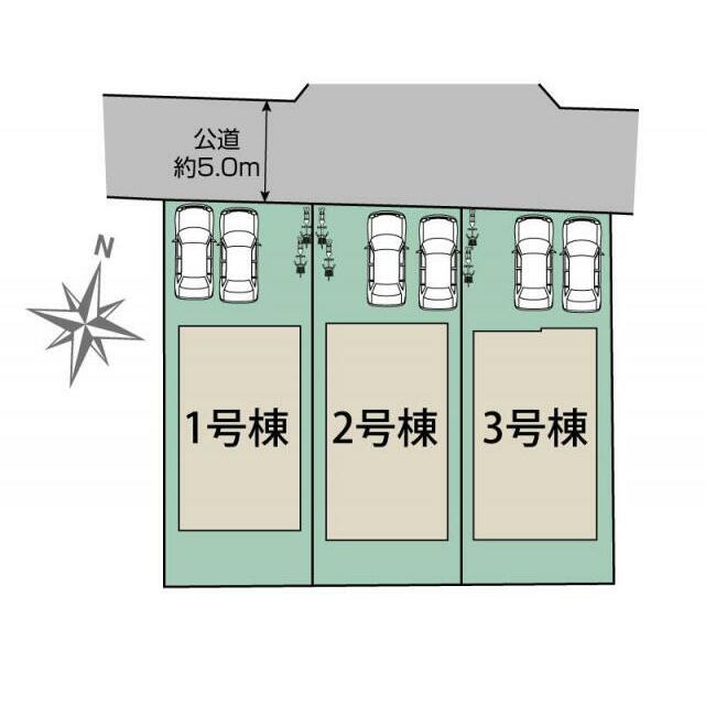 宇都宮市平松本町3棟 区画図