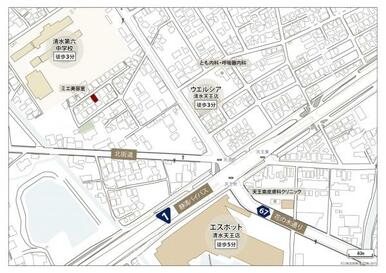 現地周辺案内図