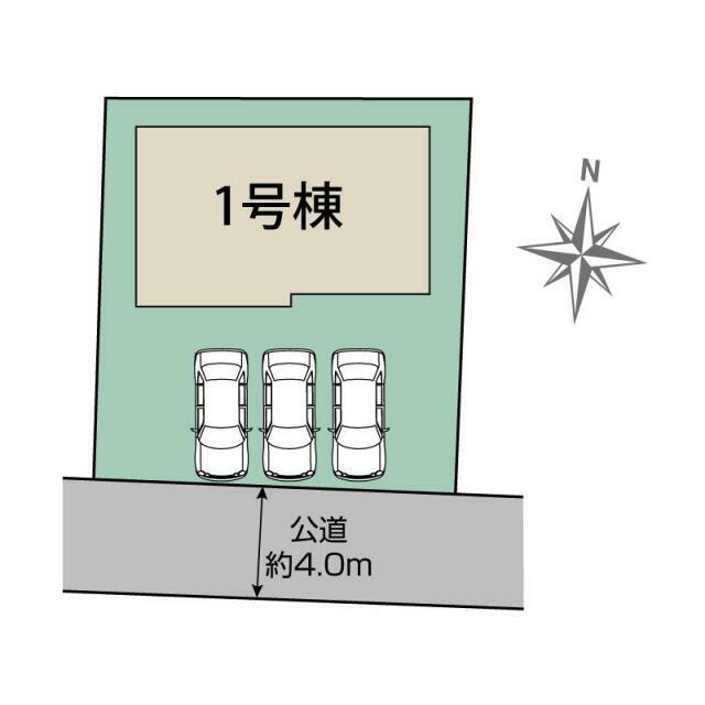 太田市亀岡町2期1棟 区画図