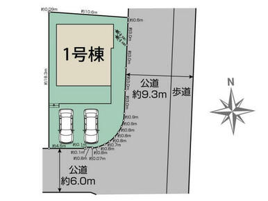 河内長野市南花台5丁目1棟 区画図